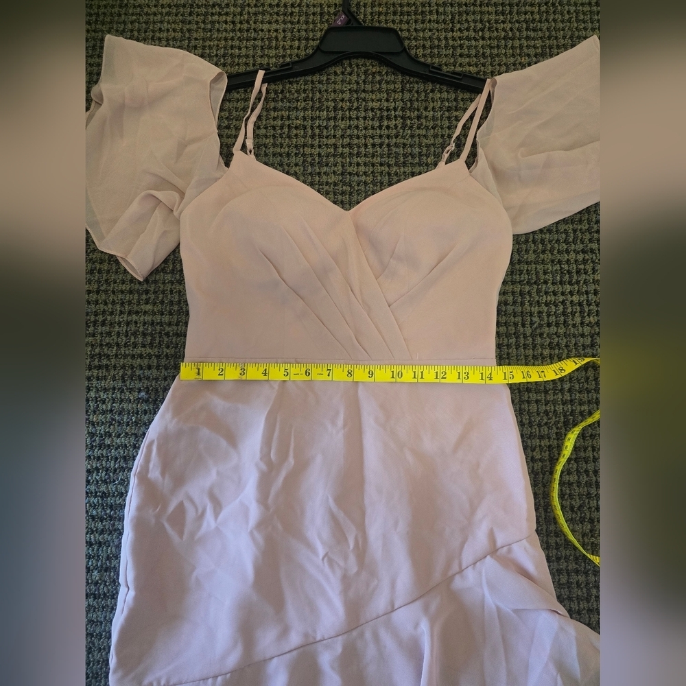 JJs House Blush Asymmetrical Dress - Picture 8 of 8